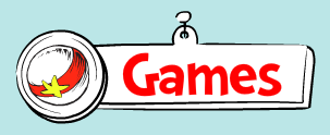 "games" sign